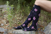 Women's Classy Argyle Knee High Socks